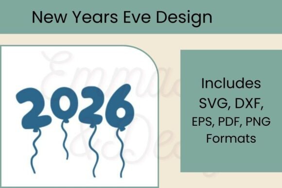 2026 Balloon Numbers SVG: A Festive Graphic Design Asset for Crafts and Marketing