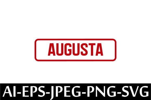 AUGUSTA Rubber Stamp Design Vector: A Freebie with Big Graphic Potential