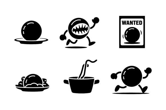 Classic Nursery Playroom Toy Icons: A Nostalgic Graphic Design Asset for Crafters