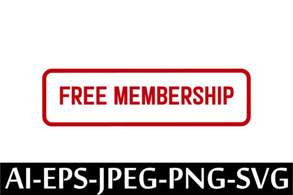 FREE MEMBERSHIP Rubber Stamp Design for Graphics and Freebies