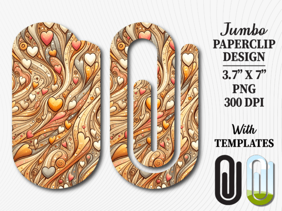 Gold Swirl Abstract Jumbo Paperclip Review