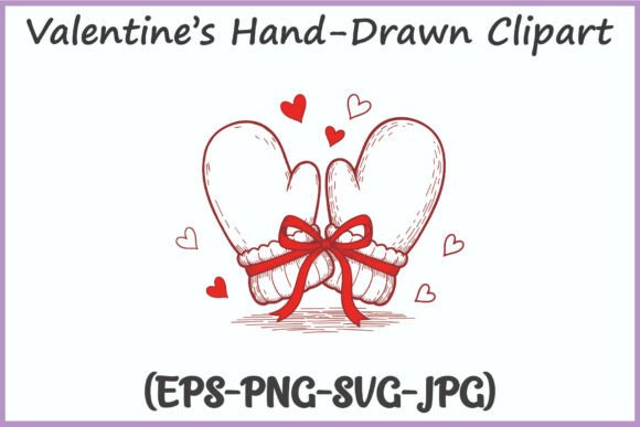 Hand-Drawn Valentine’s Mittens PNG Vector Review