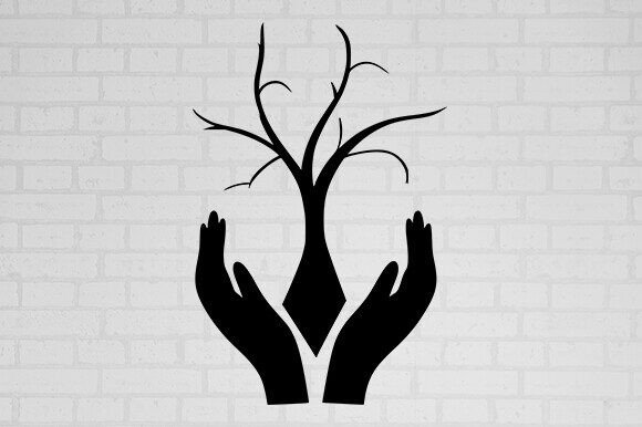 Hand Holding Tree SVG for Crafts and Graphics: A Designer’s Perspective