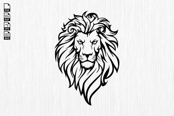 Lion Face SVG: A Versatile Graphic for Crafts and Branding Projects