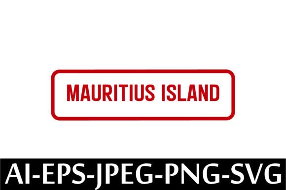 MAURITIUS ISLAND Rubber Stamp Design – A Versatile Freebie for Creative Publishers
