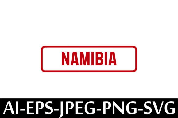 Namibia Rubber Stamp Design Vector – A Freebie with Editorial Pizzazz