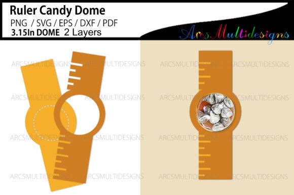 Ruler Candy Dome Holder – A Versatile Graphic Design Asset for Crafts and Blogs
