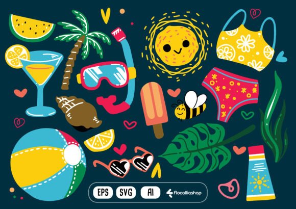 Summer Vector, Svg Cut, Sublime Silhouette – A Graphics Freebie Review