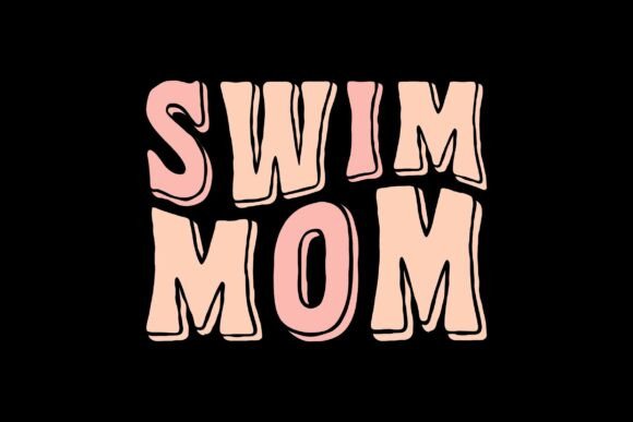 Swim Mom SVG Design: A Free Graphic for Small Business Branding