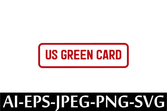 US Green Card Rubber Stamp Design Vector – A Freebie for Stronger Branding